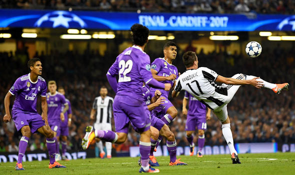 Mario Mandzukic Goal Juventus Real Madrid