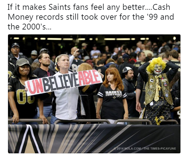 Saints fans disappointed