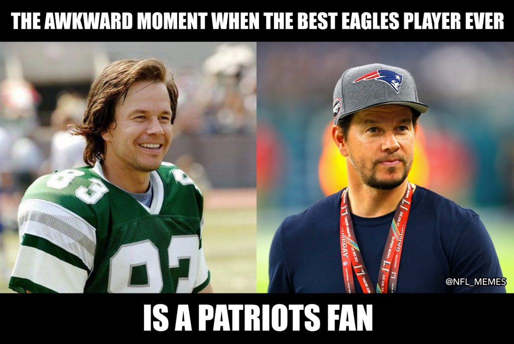 Best Eagles Player is a Patriots Fan