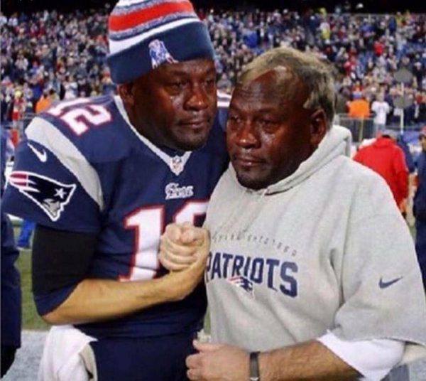 Brady Belichick Crying Jordan
