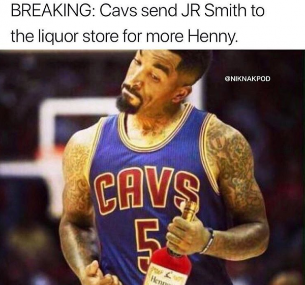 JR Smith going to get more Henny