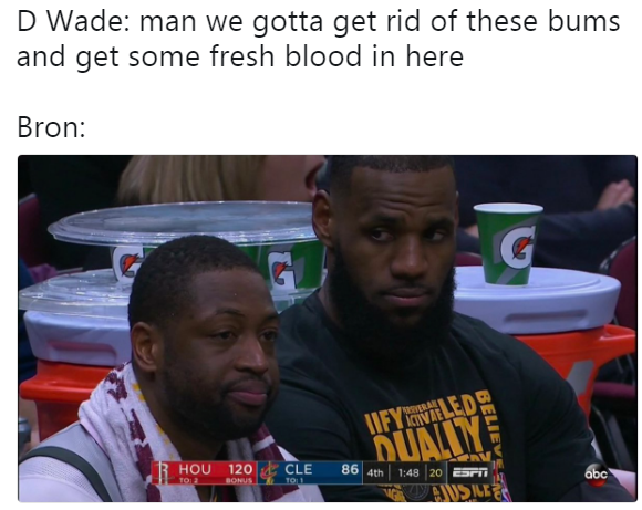 LeBron backstabbing Wade