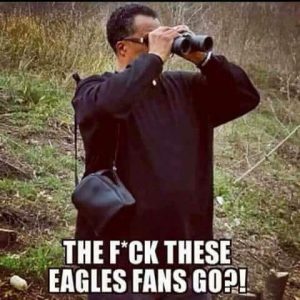No sight of Eagles Fans