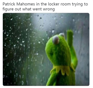 Patrick Mahomes in the Locker Room