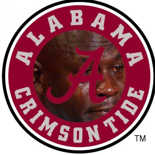 Alabama Logo Crying Jordan