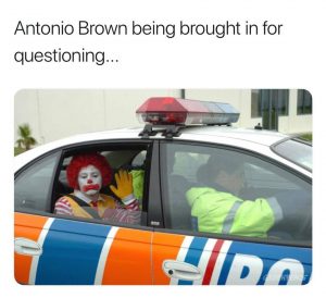 Antonio Brown Clown Meme