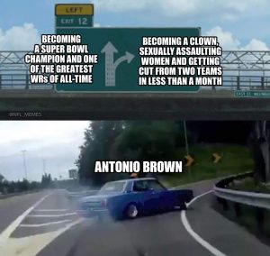 Antonio Brown Taking Wrong Turn