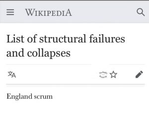 England Scrum Collapse