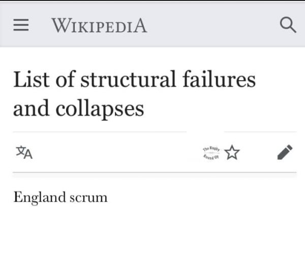 England Scrum Collapse
