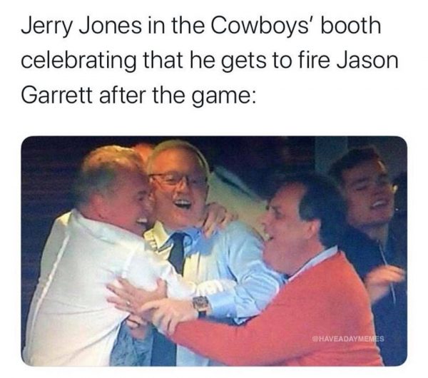 Jerry Jones Celebrating