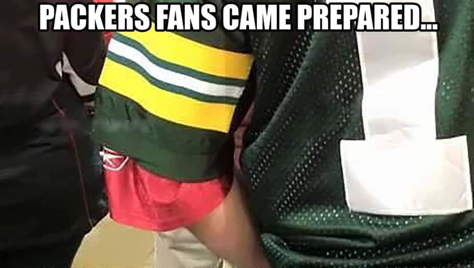Packers fans came prepared meme