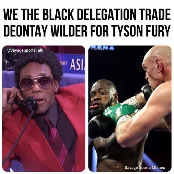 Black Delegation trading Deontay Wilder