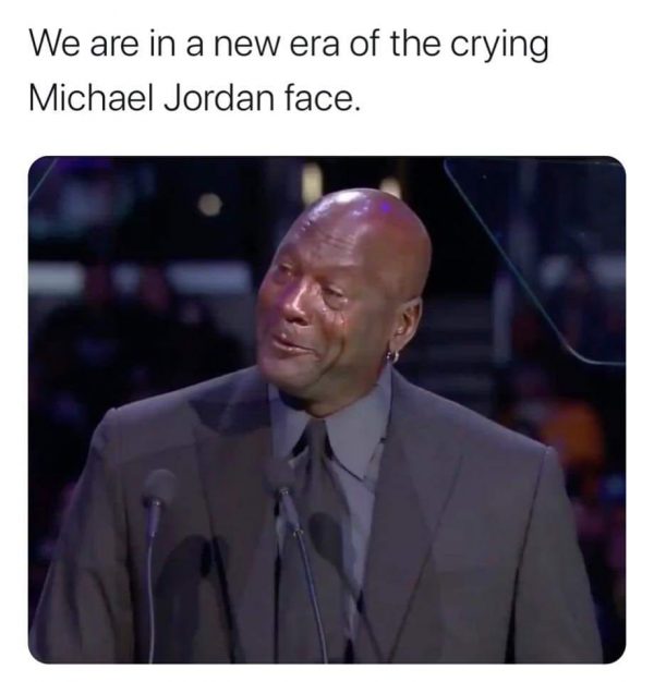 10 Best Crying Jordan Memes of Michael Jordan Crying at Kobe Bryant’s Memorial Service
