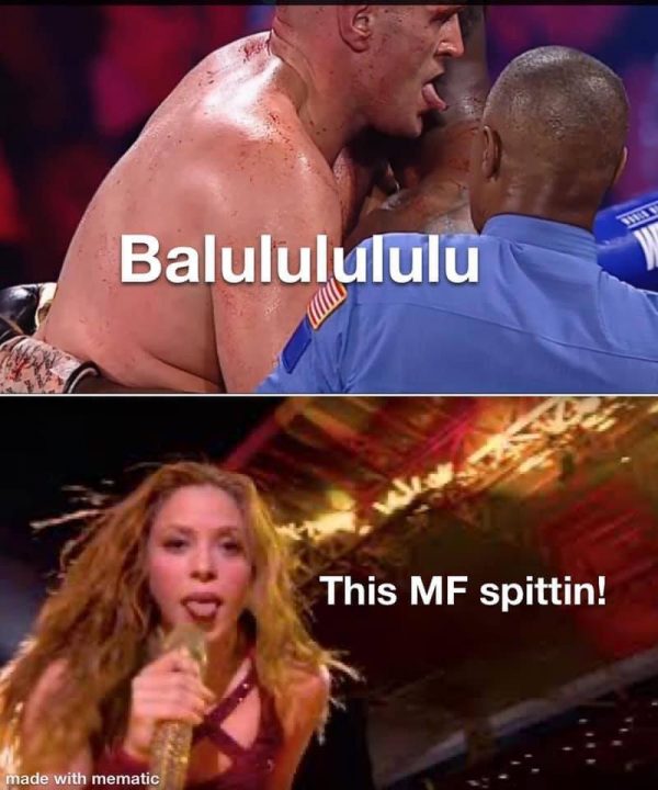 Tyson Fury Shakira Licking